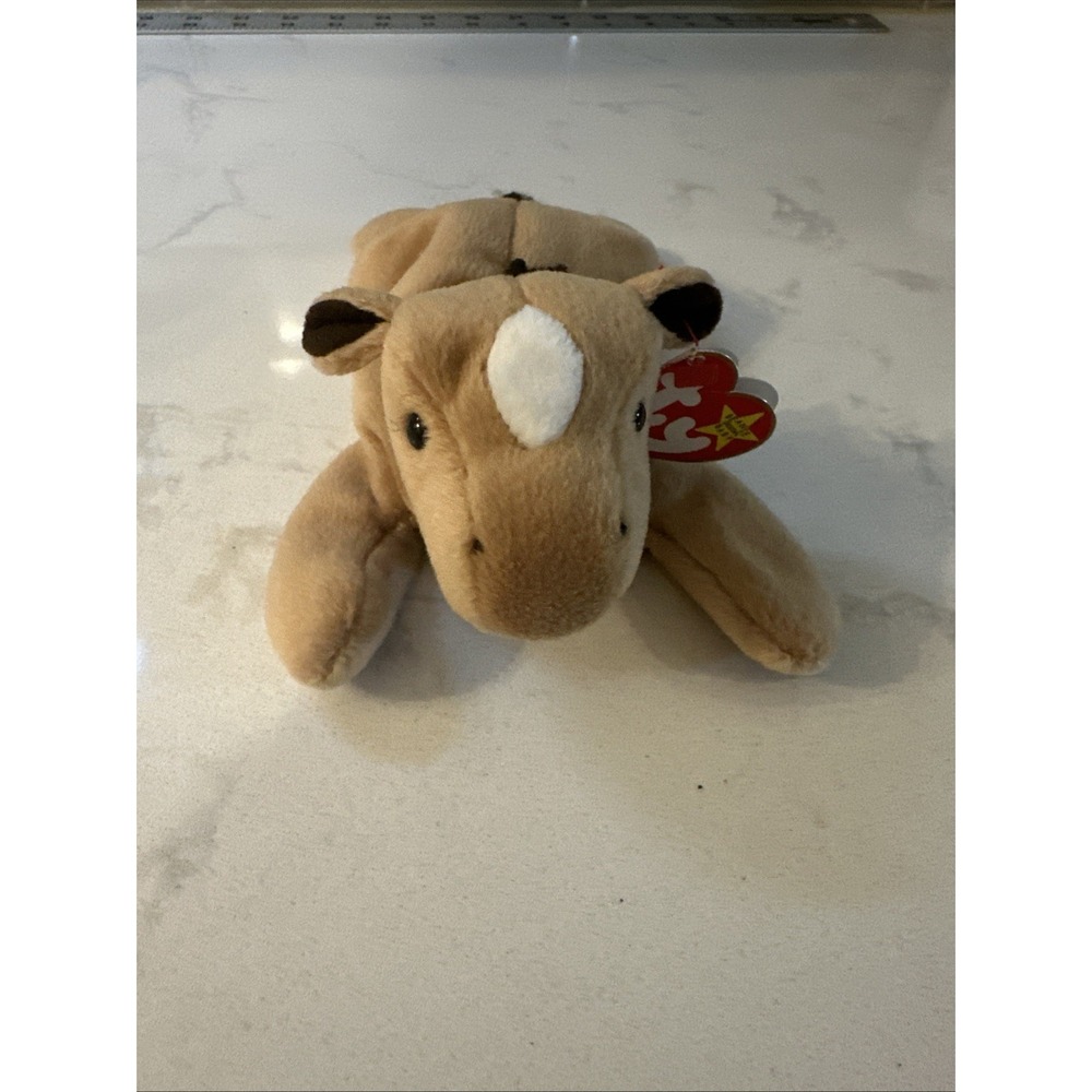 TY Beanie Baby‎ - DERBY the Horse (with star & yarn mane) (8 inch)